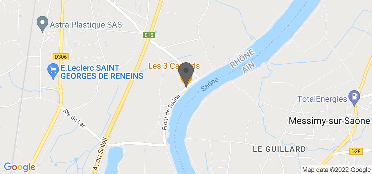 Plan d'accès — Les 3 Canards