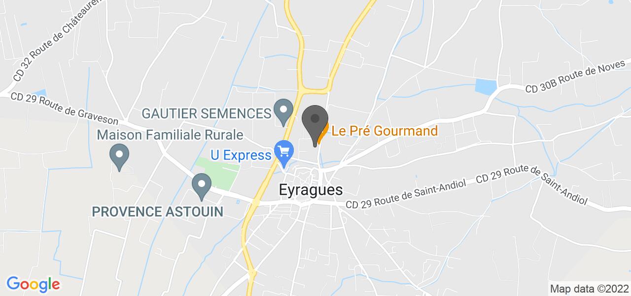 Anfahrtsplan — Le Pré Gourmand