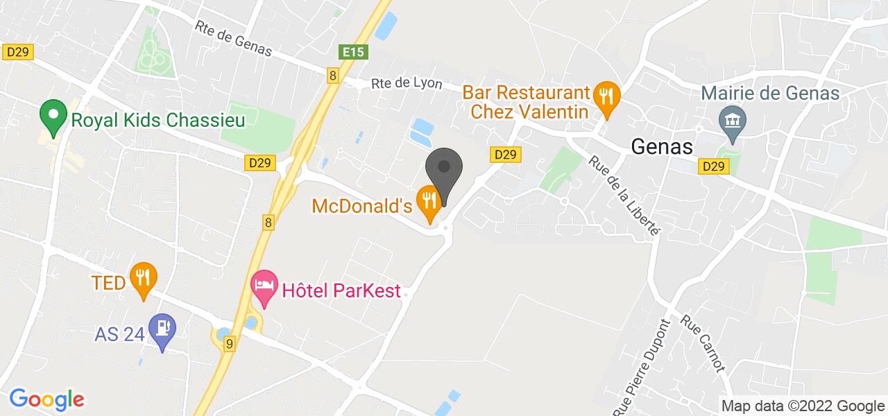 Plan d'accès — COTé Le Restaurant