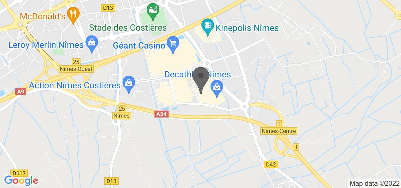 Plan d'accès — IL RISTORANTE - le restaurant italien de Nîmes