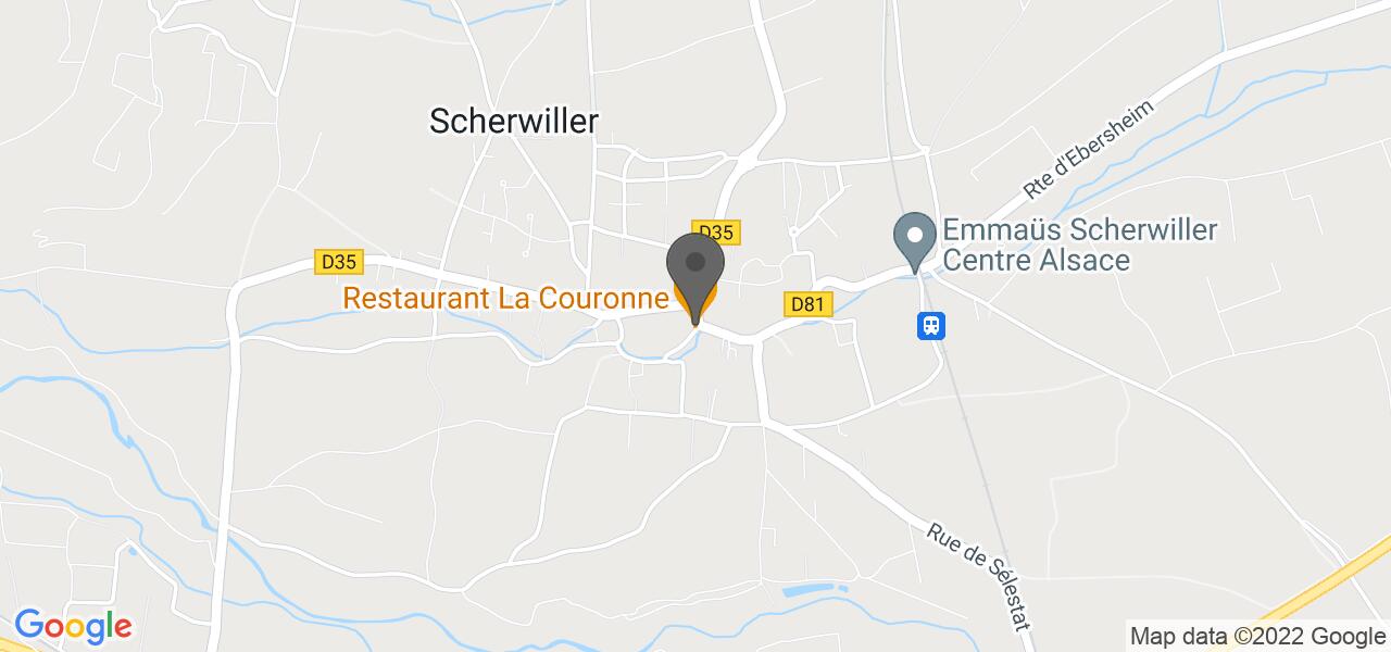 Access map — À la Couronne