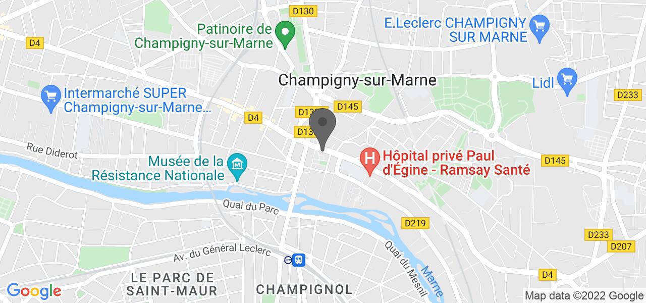 Plan d'accès — Pizza Hut Champigny