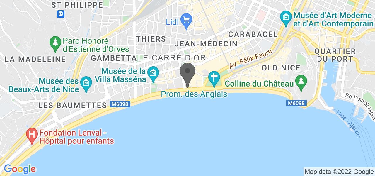 Plan d'accès — Bistro Régent Nice