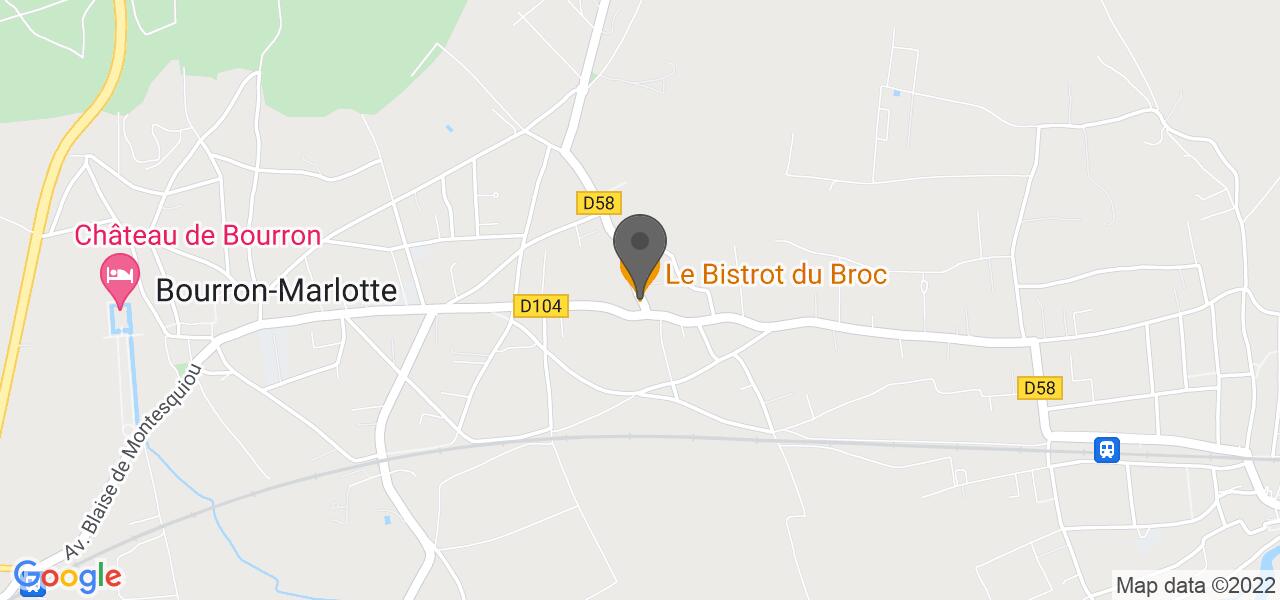 Plan d'accès — Le Bistrot du Broc