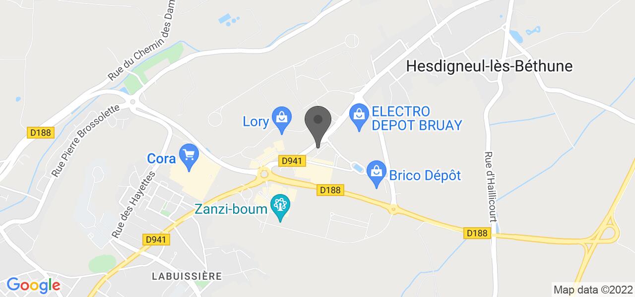 Plan d'accès — Memphis Bruay la Buissière