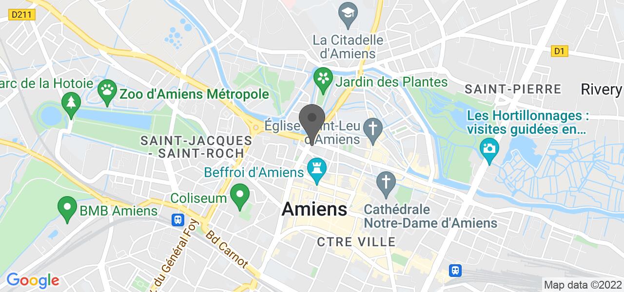 Plan d'accès — Speed Burger Amiens