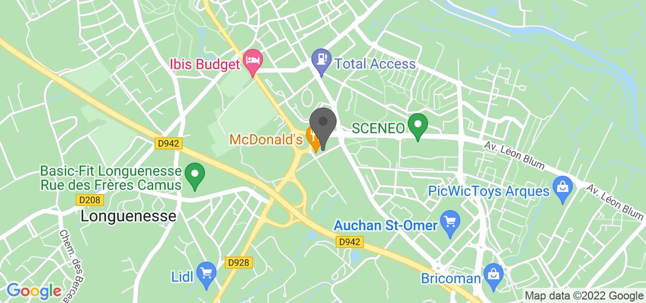 Plan d'accès — Buffalo Grill Saint Omer (Longuenesse)