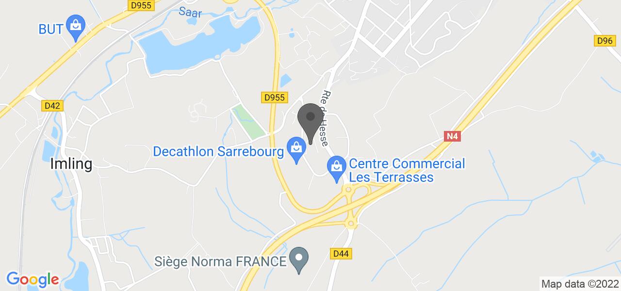 Plan d'accès — La Primavera Sarrebourg