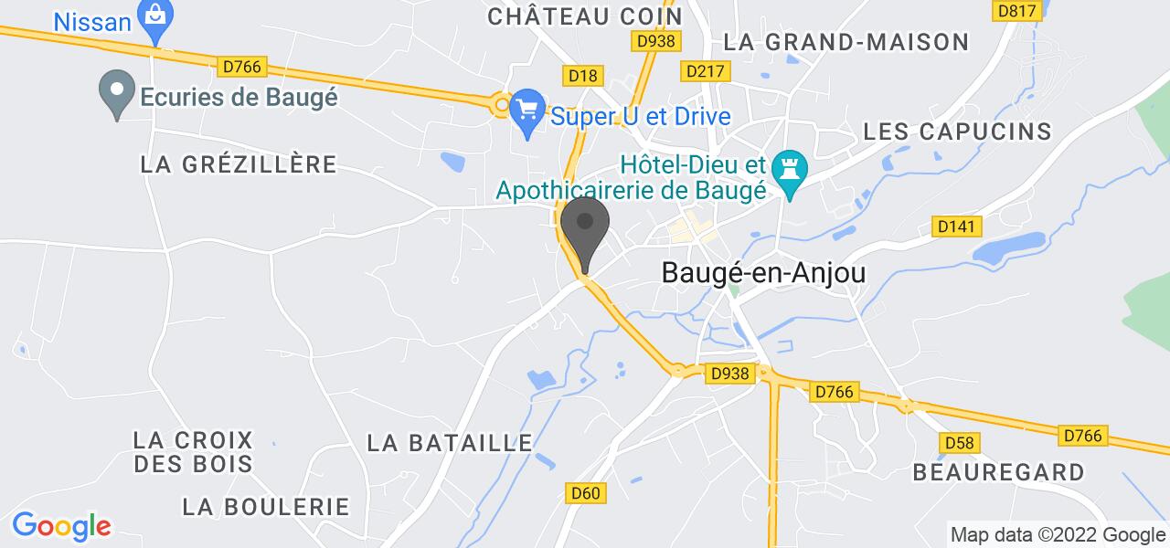 Plan d'accès — Ô coin des Baugeois