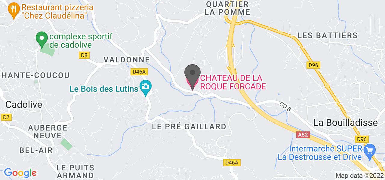 Plan d'accès — CHÂTEAU DE LA ROQUE FORCADE