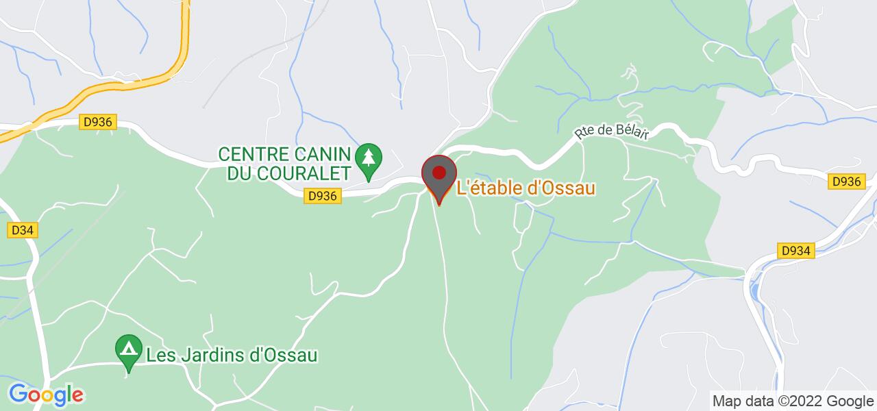 Plan d'accès — L'étable d'Ossau