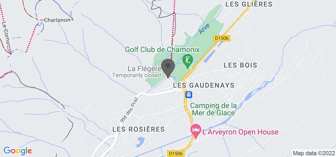Access map — Restaurant Refuge de la Flégère