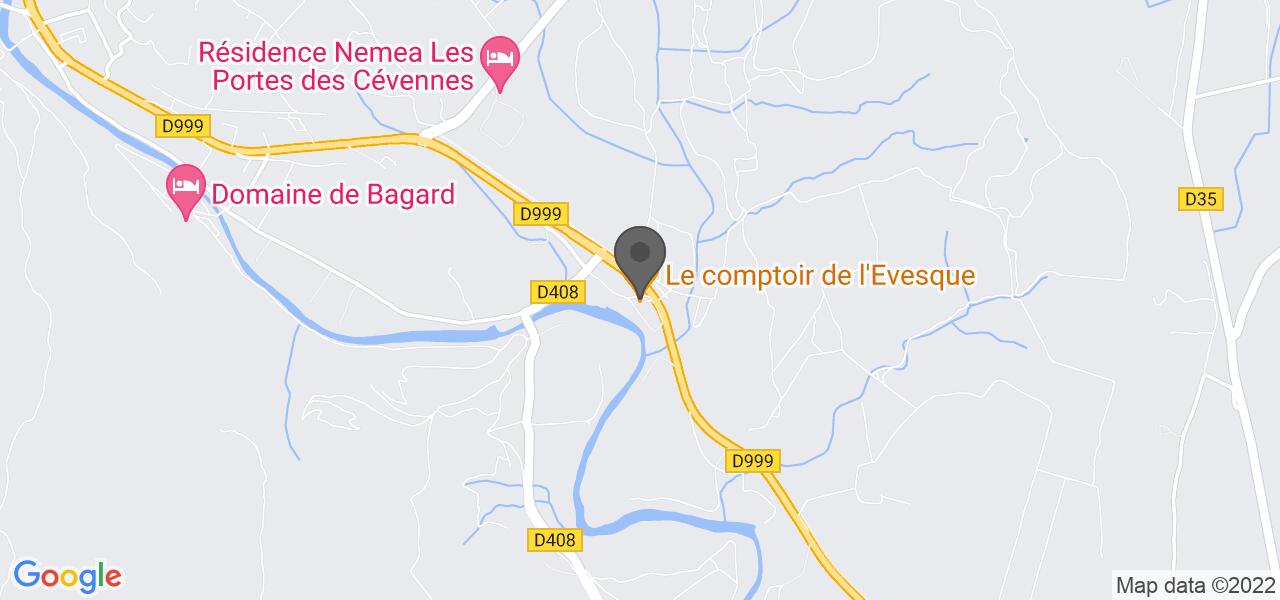 Plan d'accès — le comptoir de l'evesque