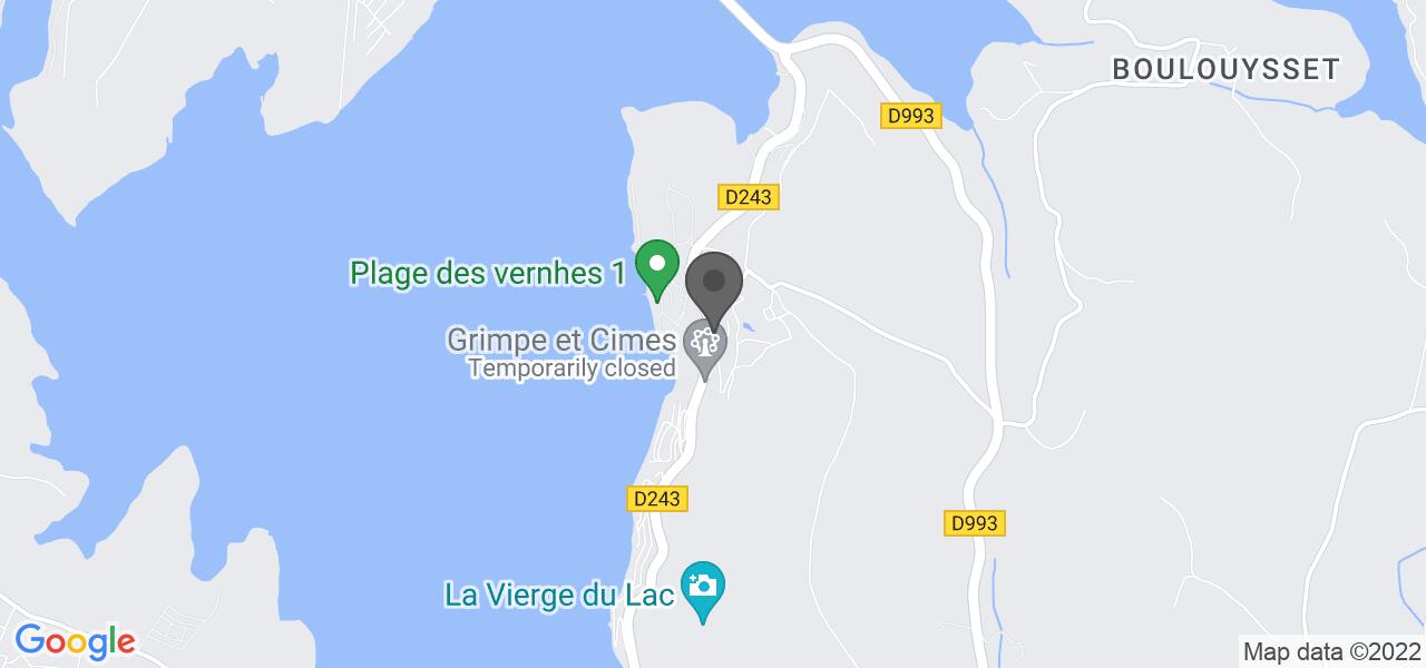 Plan d'accès — LES REFLETS DU LAC