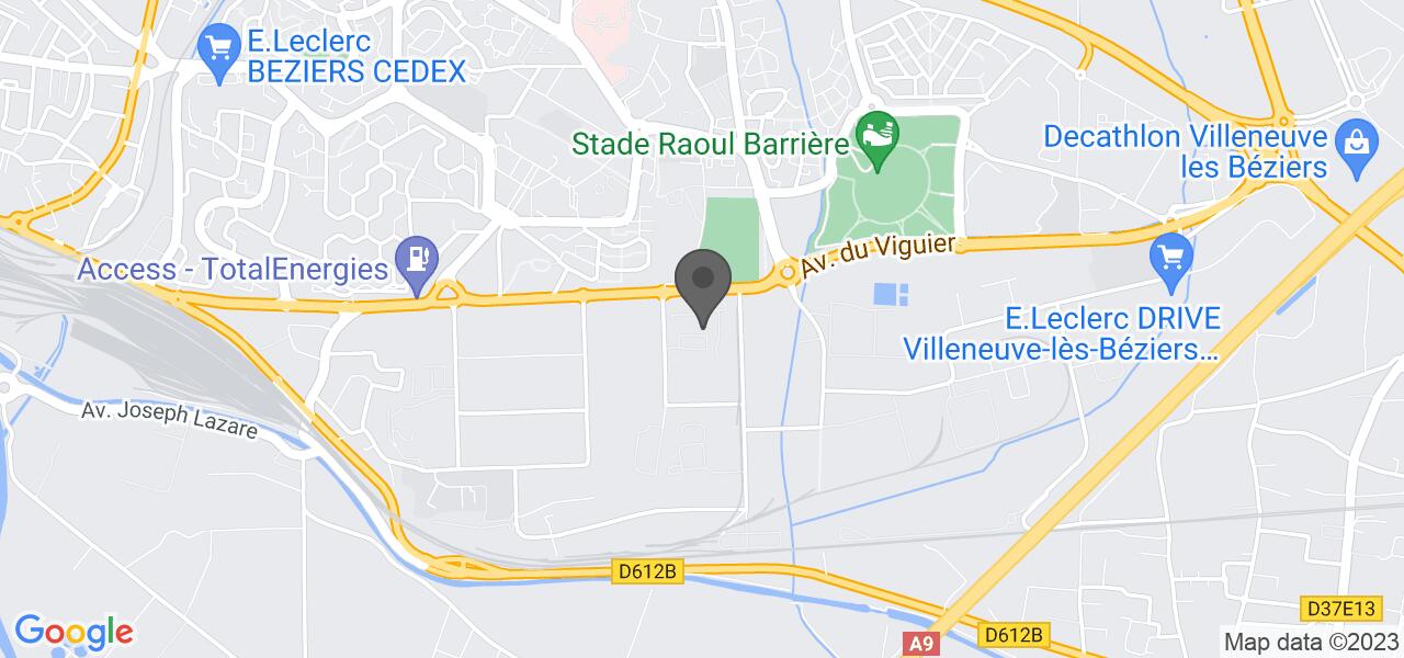 Access map — LA CAVE A MANGER BÉZIERS