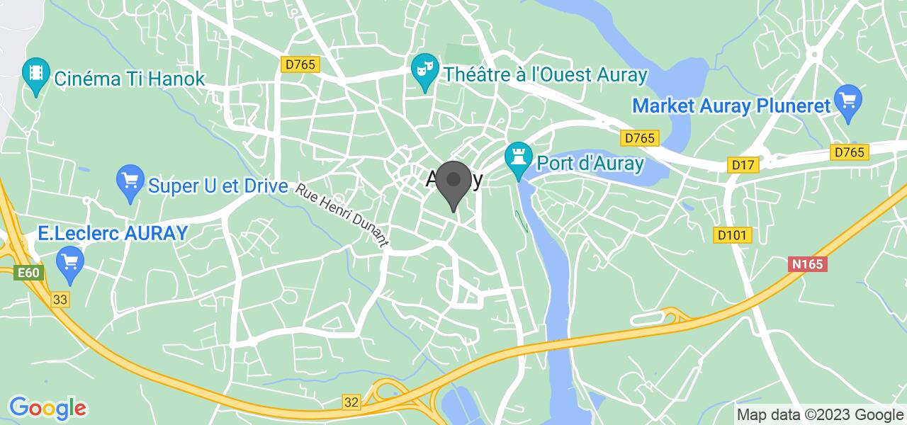 Plan d'accès — Le Casier - auray
