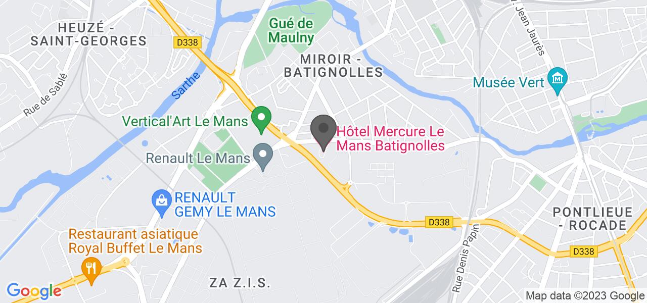 Plan d'accès — MERCURE LE MANS Batignolles