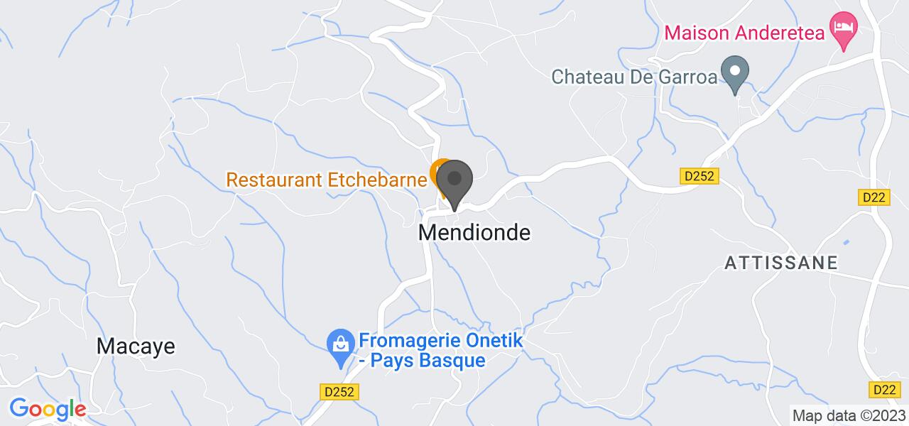 Anfahrtsplan — RESTAURANT ETCHEBARNE