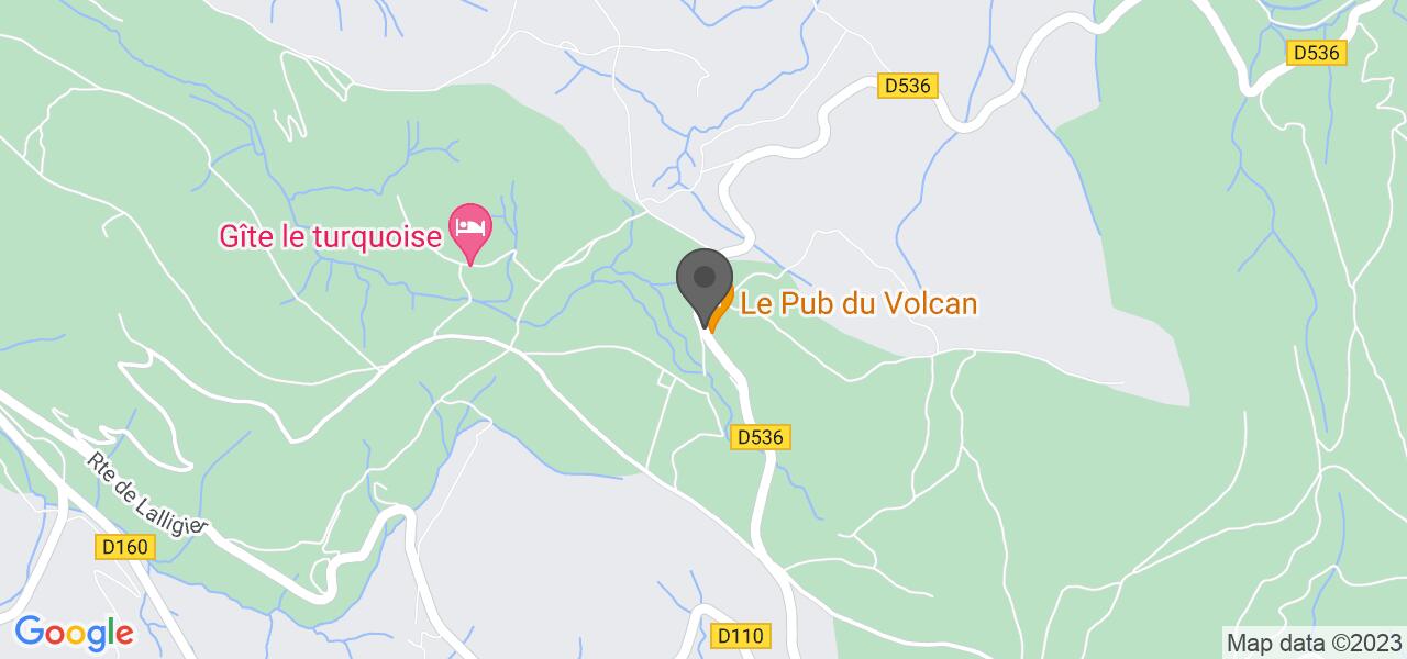 Plan d'accès — LE PUB DU VOLCAN