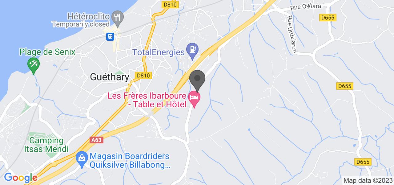 Plan d'accès — LES FRERES IBARBOURE