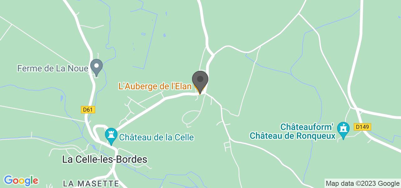 Схема проезда — L'AUBERGE DE L'ÉLAN