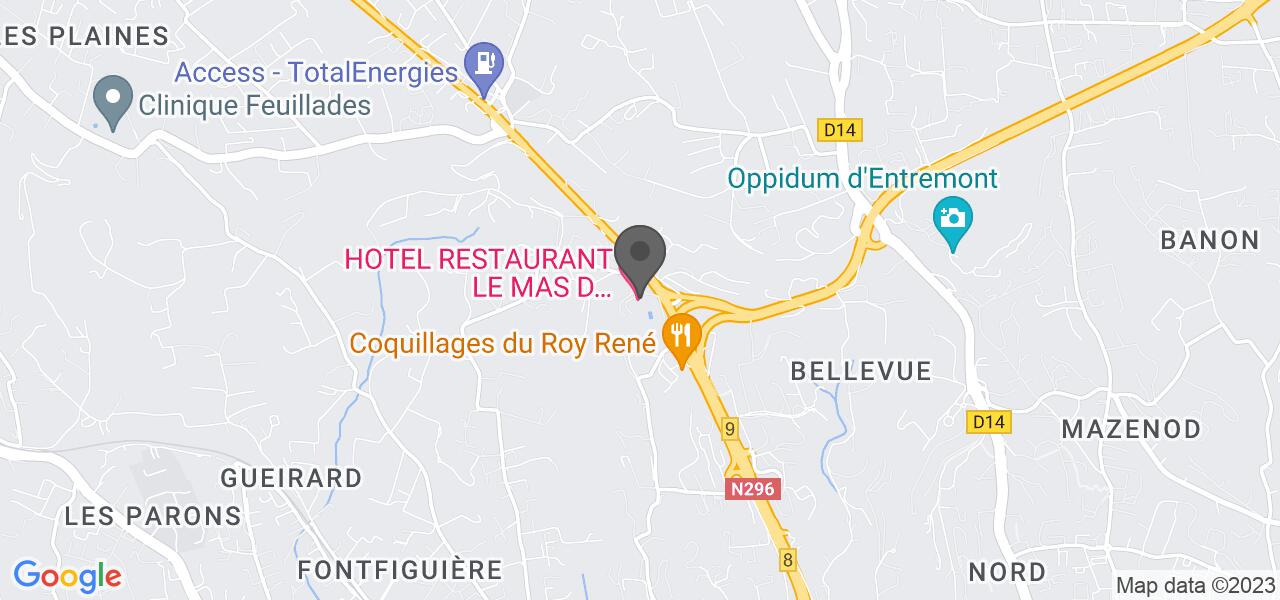 Plan d'accès — LE MAS D'ENTREMONT