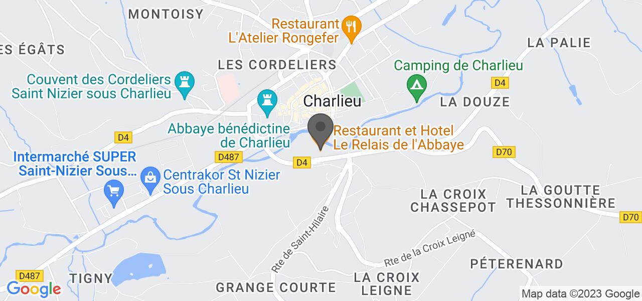 Plan d'accès — LE RELAIS DE L'ABBAYE