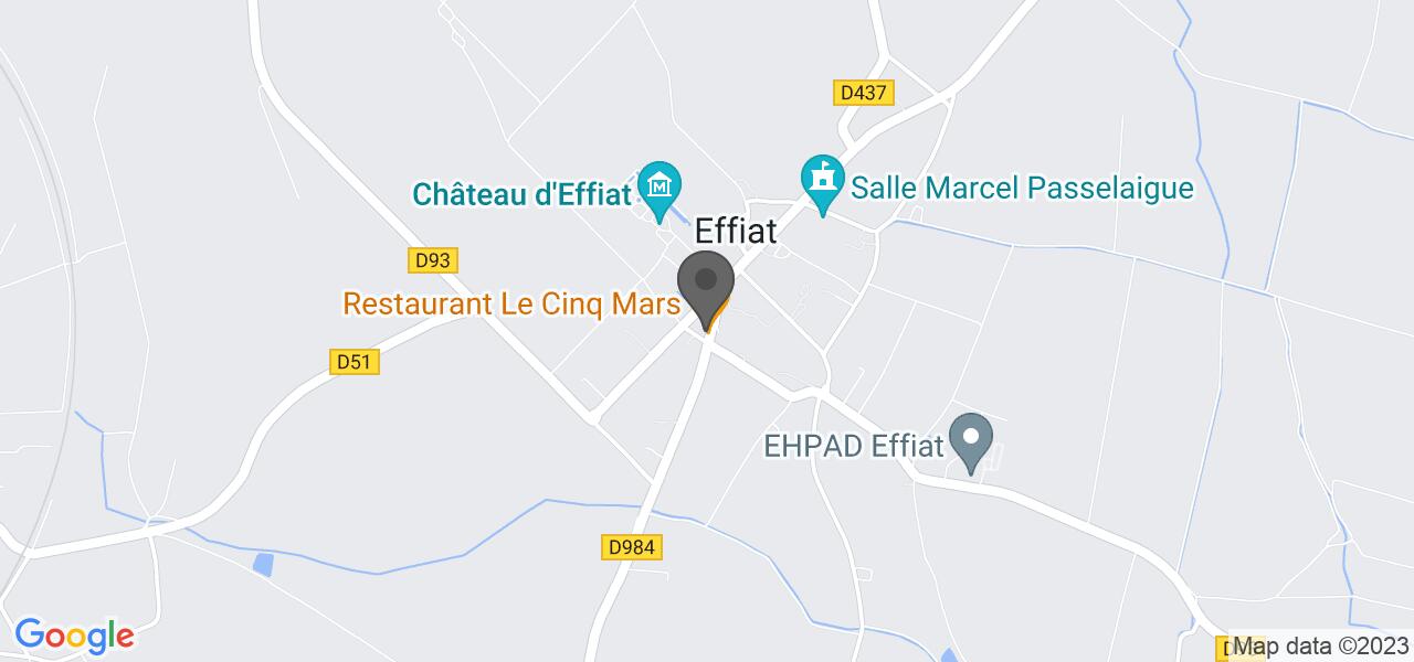 Plan d'accès — LE CINQ MARS