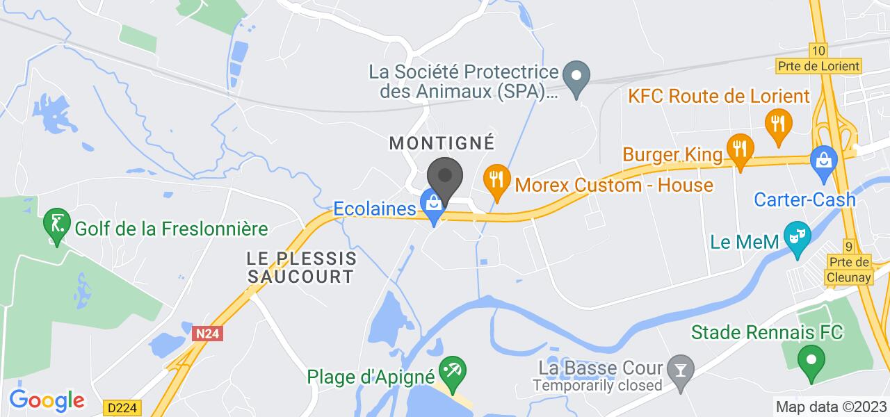 Plan d'accès — RESTAURANT LA BRAIZH