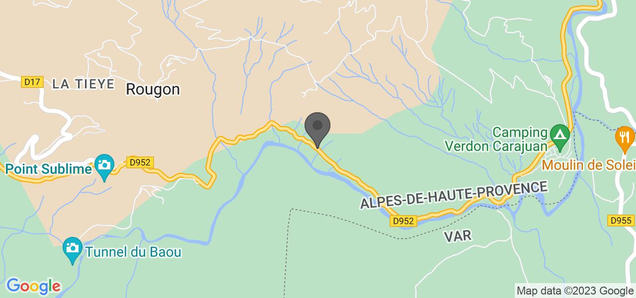Routekaart — AUBERGE DU POINT SUBLIME
