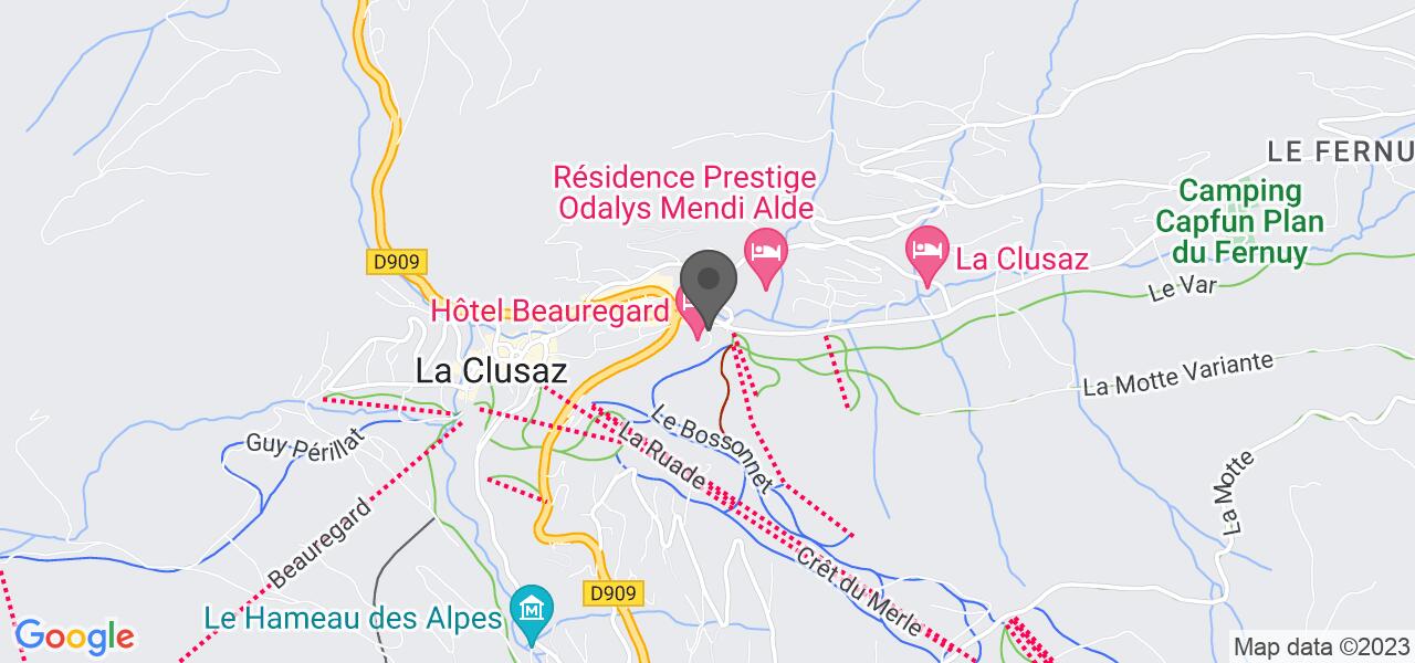 Mapa de acceso — HOTEL BEAUREGARD