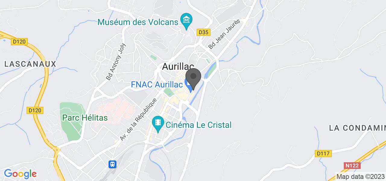 Plan d'accès — LA BRASSERIE D'AURILLAC