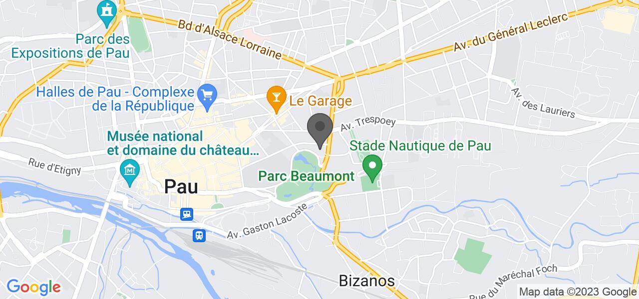 Plan d'accès — HOTEL DU PARC BEAUMONT