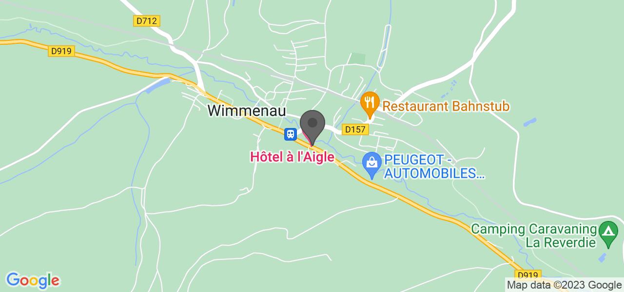 Plan d'accès — HÔTEL RESTAURANT À L'AIGLE