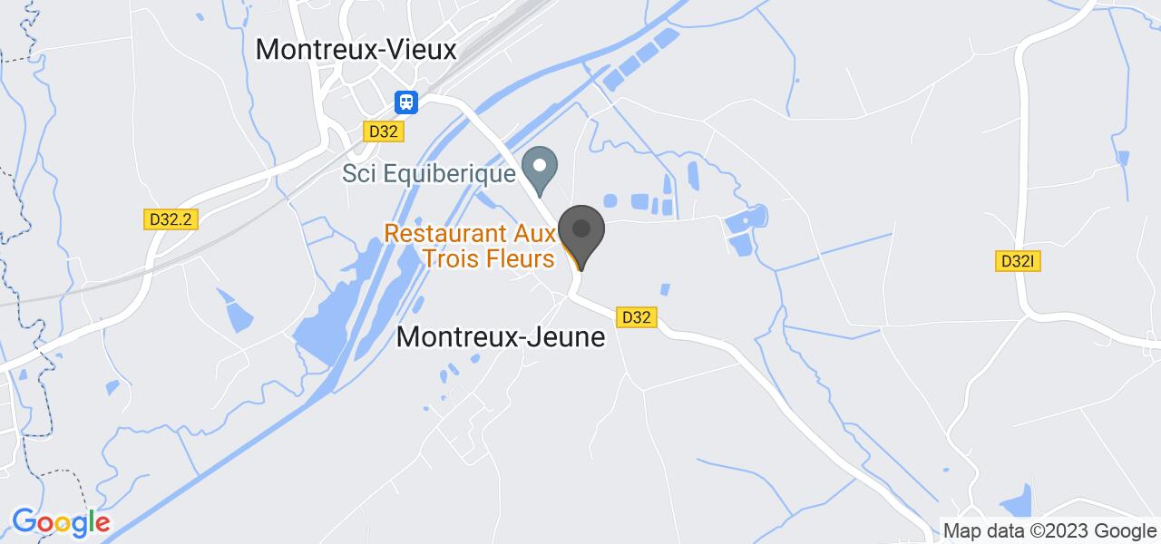 แผนที่การเดินทาง — AUX TROIS FLEURS