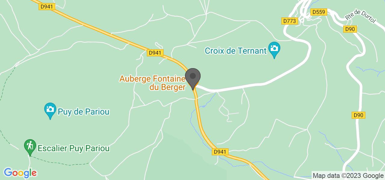 Plan d'accès — LA FONTAINE DU BERGER