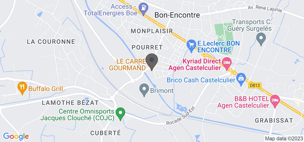 Plan d'accès — LE CARRÉ GOURMAND