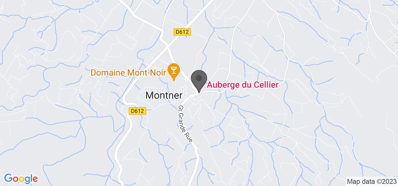 Mapa de acceso — AUBERGE DU CELLIER