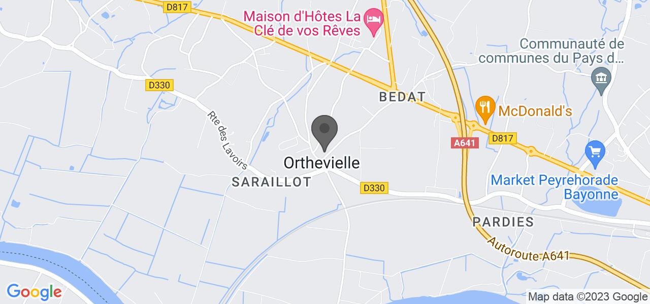 Plan d'accès — AUBERGE LA FERME D'ORTHE
