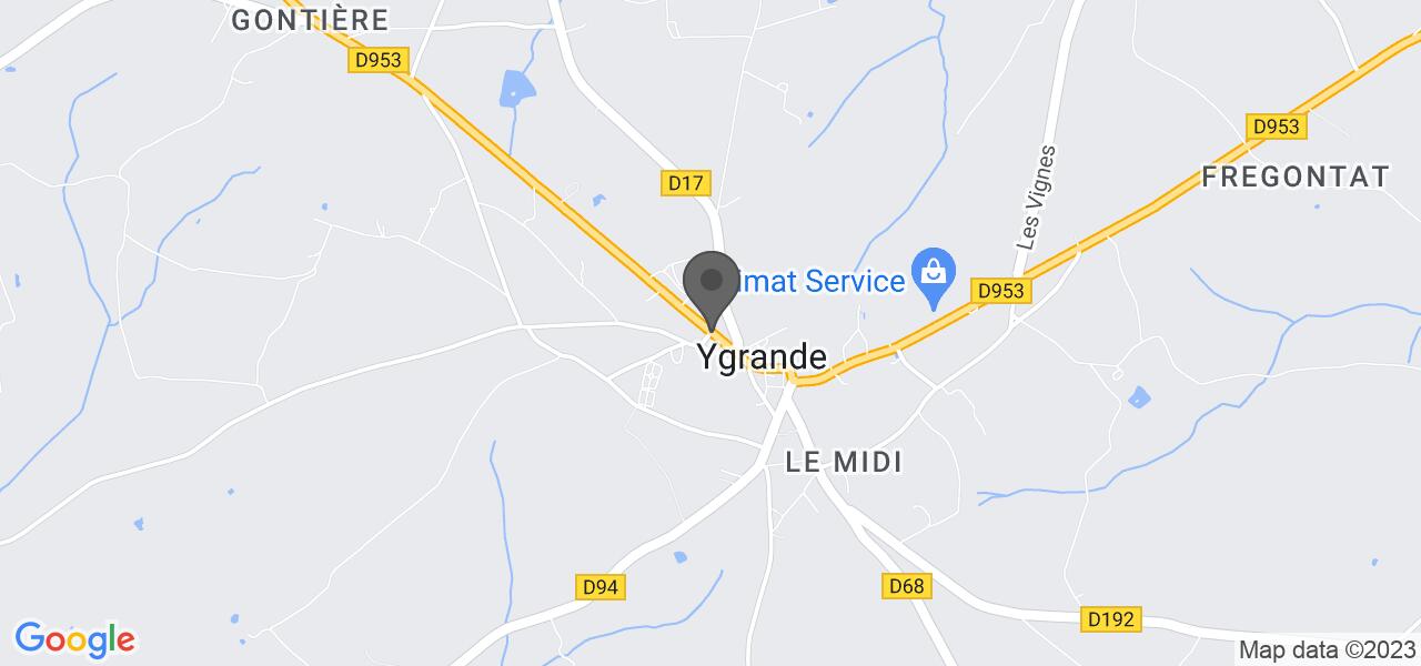 Plan d'accès — LE CHÂTEAU D'YGRANDE