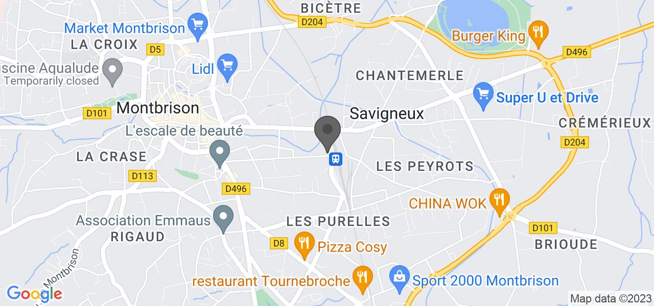 アクセスマップ — LA ROSERAIE RESTAURANT