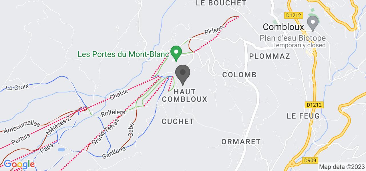 Plan d'accès — AU PETIT CUCHET