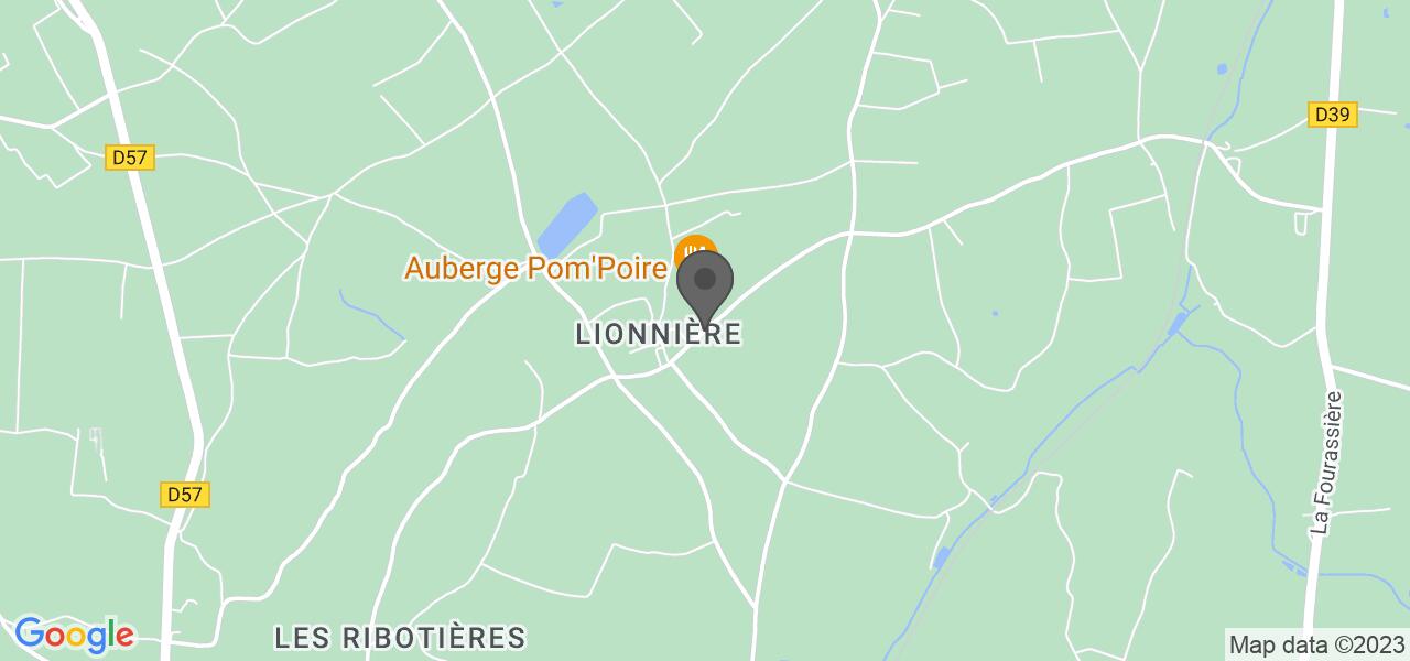 Mapa de acesso — AUBERGE POM'POIRE