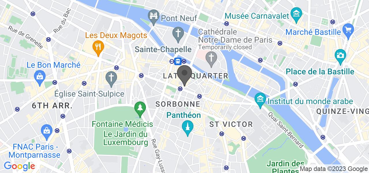 Plan d'accès — BAR A HUITRES SAINT GERMAIN