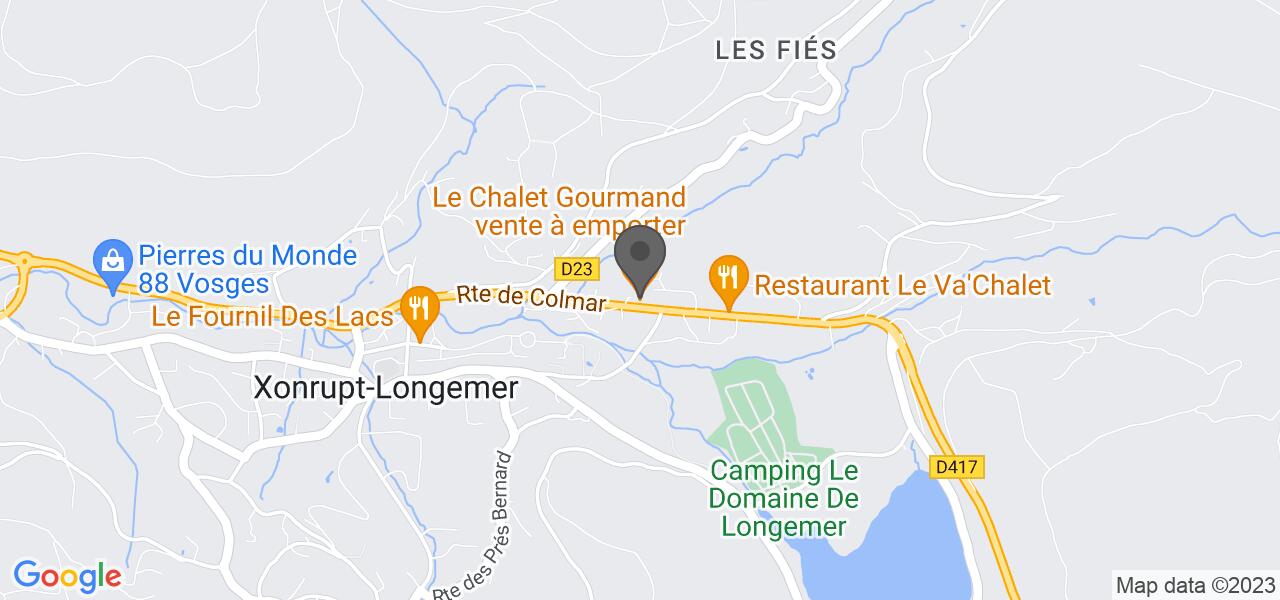 Plan d'accès — LE CHALET GOURMAND