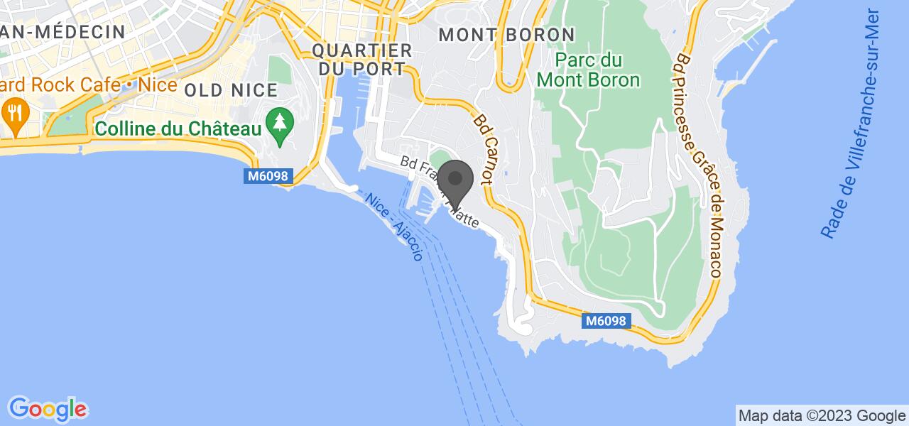 Anfahrtsplan — LA RÉSERVE DE NICE