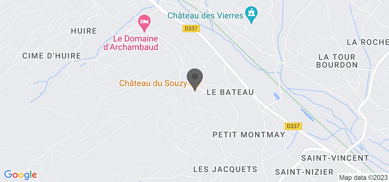 Plan d'accès — Château du Souzy BVDS