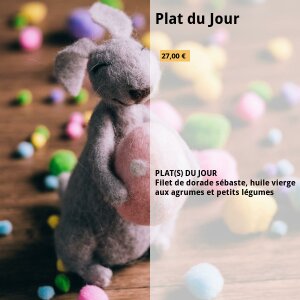 L'ardoise du jour de L'Écho des Montagnes