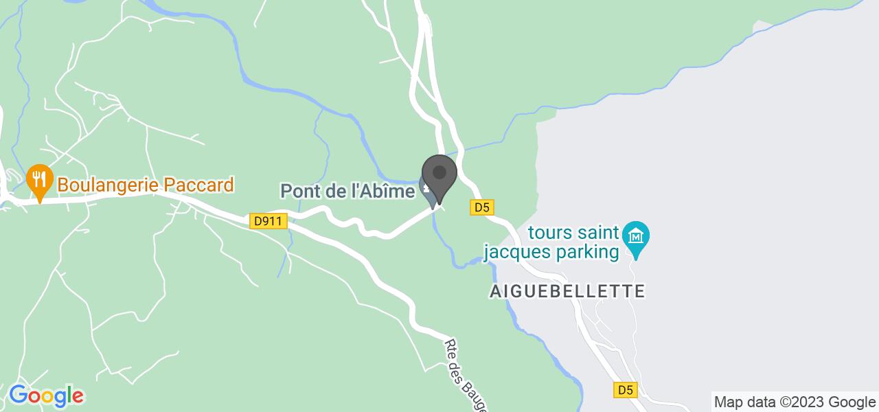Plan d'accès — Abîme l'Auberge du Pont