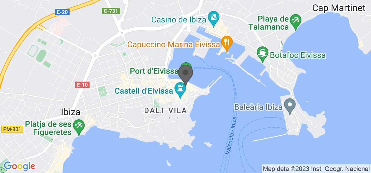 Plan d'accès — Chic Fusion Food Ibiza
